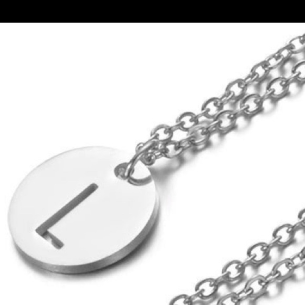 - New Letter Initial Stainless Steel Necklace